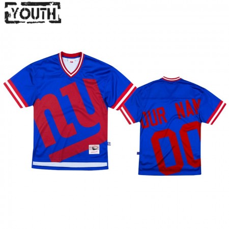 Camiseta Niño NFL New York Giants Personalizar Royal Big Face